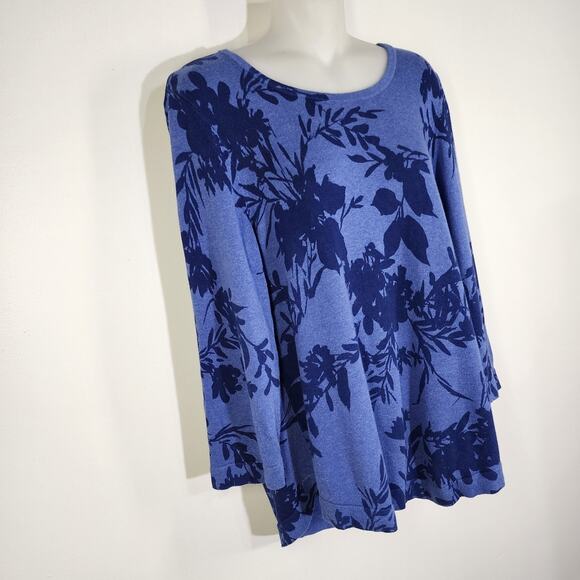 Chicos Womens Top Medium Floral Pullover Crewneck Lightweight 3/4 Sleeve Casual - Picture 6 of 10
